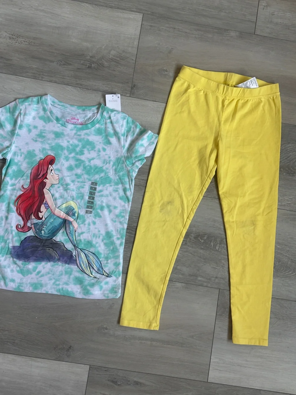 Disney Princess Girls Clothing Bundle Size 7/8 Ariel Cinderella Frozen 8 Pc